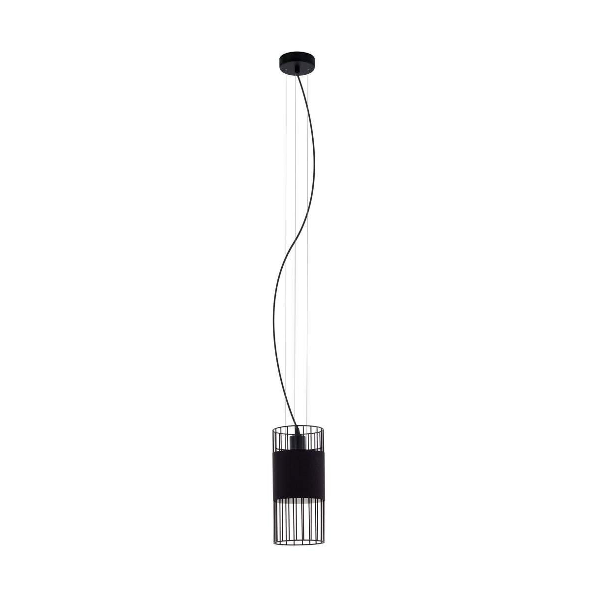 Hängeleuchte "Shilton" E27 60W schwarz