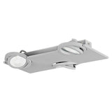 LED Anbauleuchte 'Brea Pro' 3flg. 3x 9W 3000K silber IP20