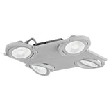 LED Anbauleuchte 'Brea Pro' 4flg. 4x 9W 4000K silber IP20