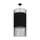 Hängeleuchte "Shilton" E27 60W schwarz