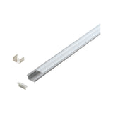 LED-Stripe Profil EB mit satinierter Abd. silber, 1000mm