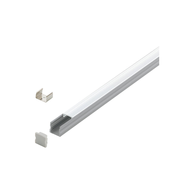 LED-Stripe Profil EB mit satinierter Abd., eloxiert, 1000mm