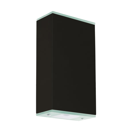 LED-Wandl. direkt/indirekt Abida Pro 2x6W 3000K schwarz IP20