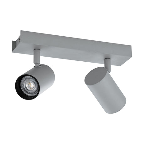 Wand-/Deckenaufbauleuchte 'Merea Pro' 2x8W silber IP20