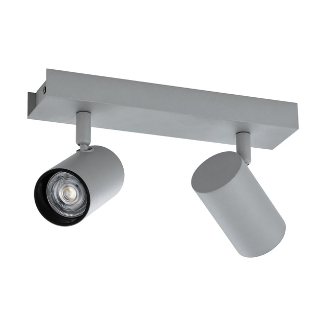 Wand-/Deckenaufbauleuchte 'Merea Pro' 2x8W silber IP20