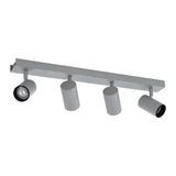 Wand-/Deckenaufbauleuchte 'Merea Pro' 4x8W silber IP20