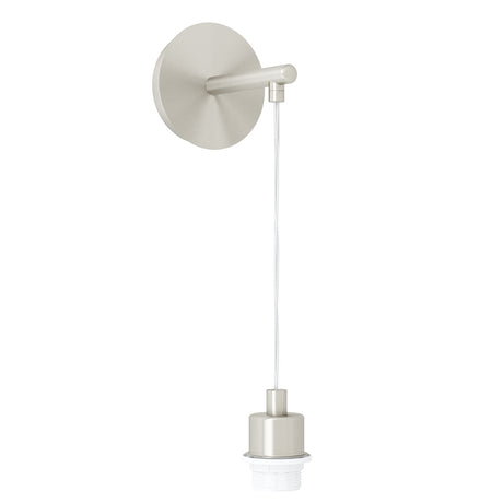 Wandteil 'Marausa' 1x40W nickel satiniert IP20