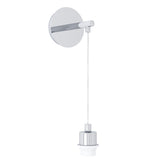 Wandteil 'Marausa' 1x40W chrom/weiss IP20