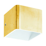 Wandleuchte "Sania 3" 5W 3000K blattvergoldet / weiss IP20