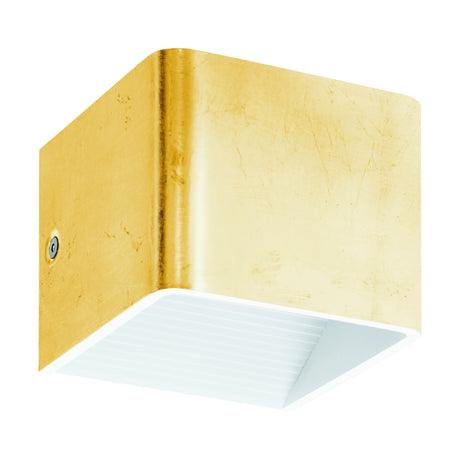 Wandleuchte "Sania 3" 5W 3000K blattvergoldet / weiss IP20
