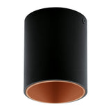 Polasso rund 3,3W 3000K schwarz kupfer