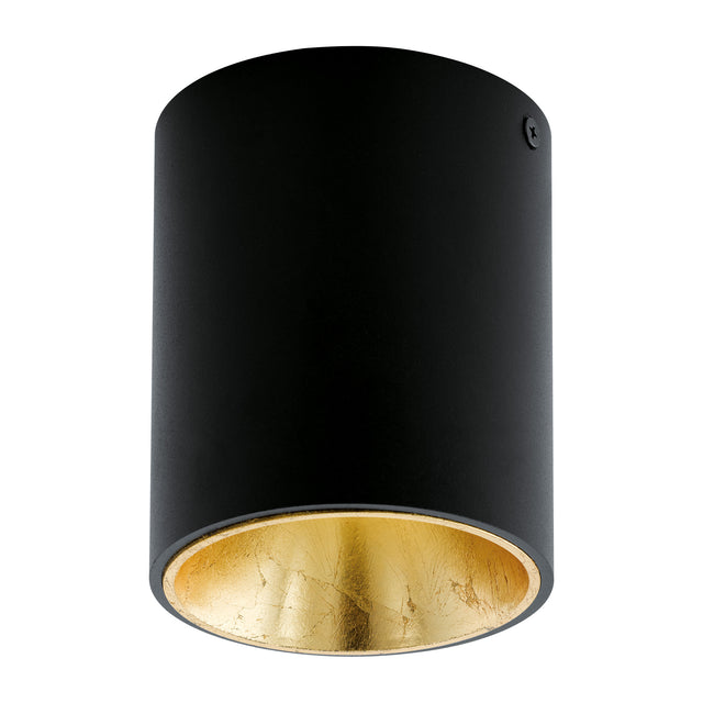 Polasso rund 3,3W 3000K schwarz gold