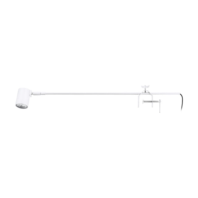 Displayleuchte mit Klemmvorrichtung 35W GU10 weiss IP20