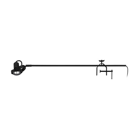 Displayleuchte mit Klemmvorrichtung 35W GU10 schwarz IP20