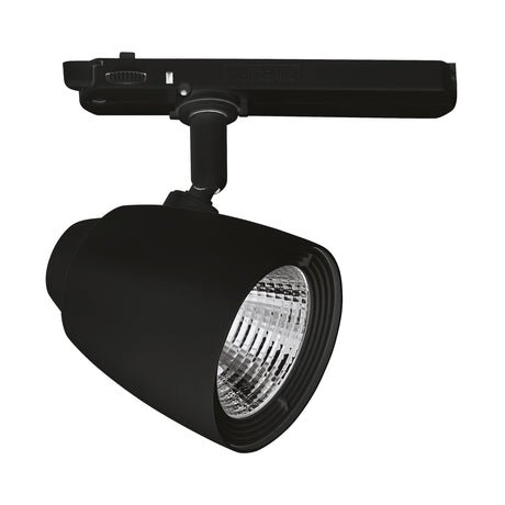 LED 3-Phasen-Schienenstrahler, 40°, 19W, 4000K schwarz