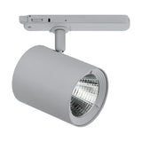 LED 3-Phasen-Schienenstrahler silber, 25°, 29W, 3000K