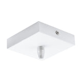 DECKENBALDACHIN 1-FACH, ECKIG 95X95X25 WEISS