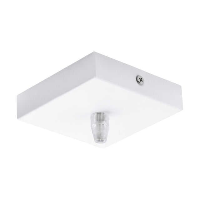 DECKENBALDACHIN 1-FACH, ECKIG 95X95X25 WEISS