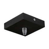 DECKENBALDACHIN 1-FACH, ECKIG 95X95X25 SCHWARZ