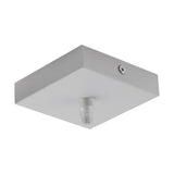 DECKENBALDACHIN 1-FACH, ECKIG 95X95X25 GRAU