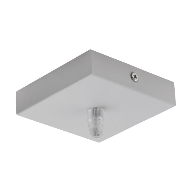 DECKENBALDACHIN 1-FACH, ECKIG 95X95X25 GRAU