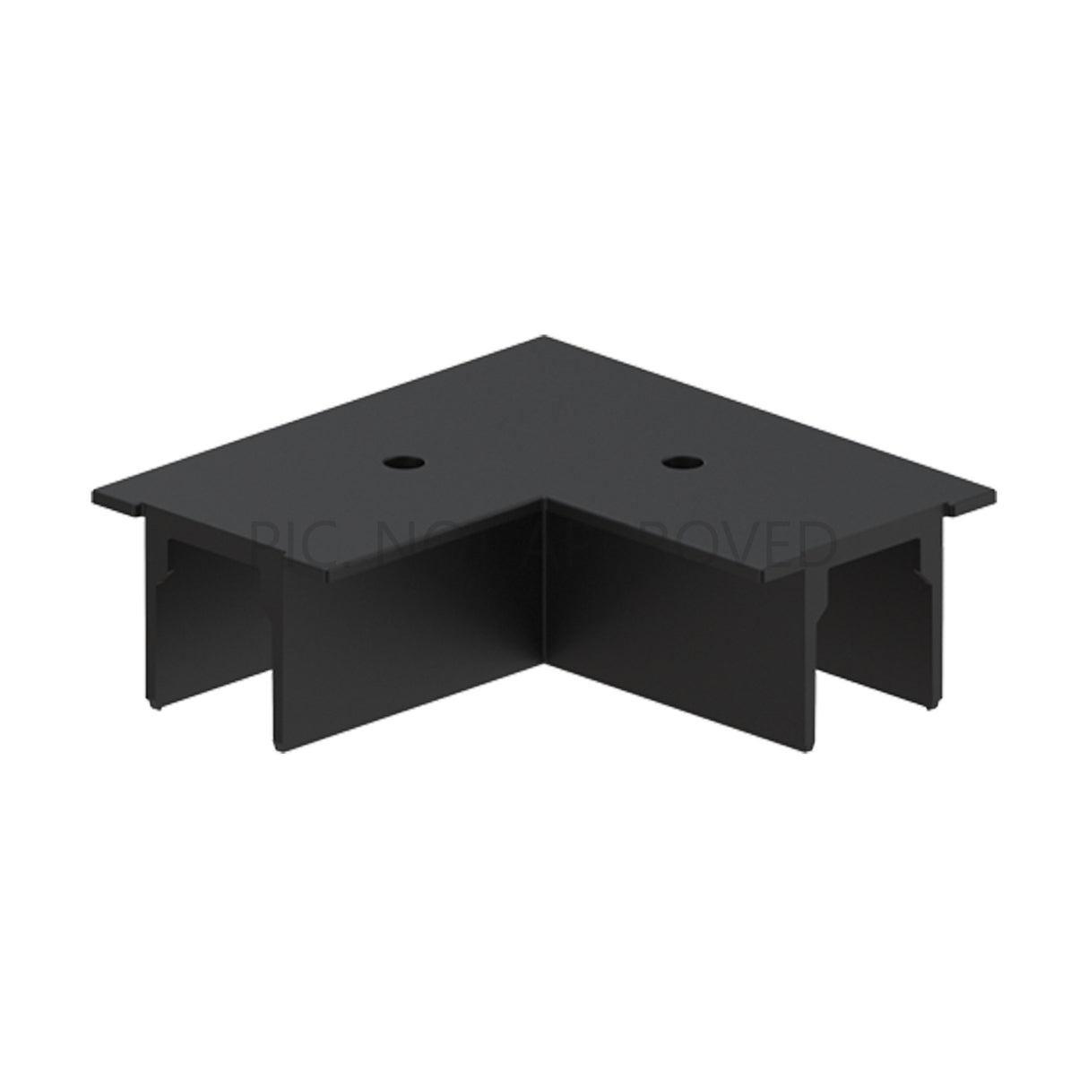 TRACK ON DALI ABDECKUNG SCHWARZ ZU 90° VERBINDER EINBAU