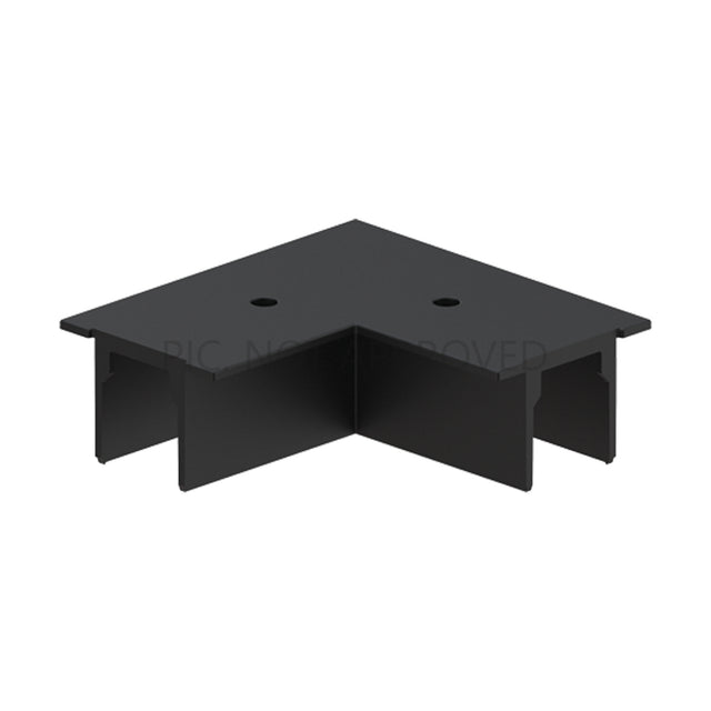 TRACK ON DALI ABDECKUNG SCHWARZ ZU 90° VERBINDER EINBAU