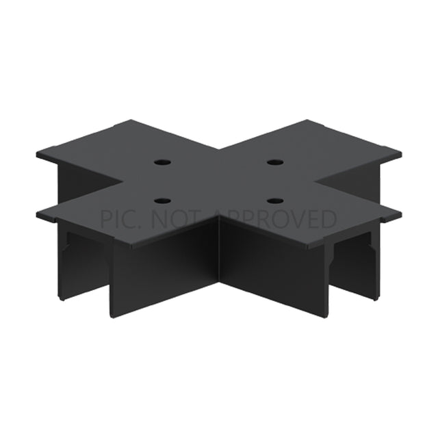 TRACK ON DALI ABDECKUNG SCHWARZ ZU X-VERBINDER EINBAU