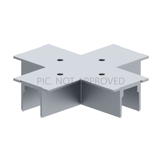 TRACK ON DALI ABDECKUNG SILBER ZU X-VERBINDER EINBAU