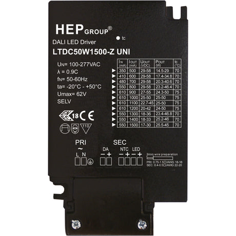 LED TREIBER DALI 800mA 50W