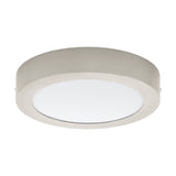 LED-DECKENLEUCHTE Ø225 NICKEL-MATT 'FUEVA PRO'
