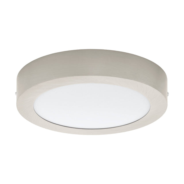 LED-DECKENLEUCHTE Ø225 NICKEL-MATT 'FUEVA PRO'