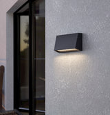 GUASIMAL CCT Wandleuchte 12W 831lm 3/4/5/6K IP65, schwarz