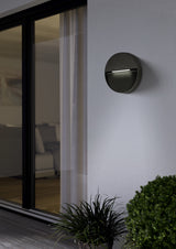 BELGIDA-R CCT Wandleuchte 5,5W 121lm 3/4/5/6K IP65, schwarz