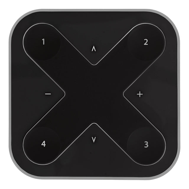 Wandschalter BasicDIM Wireless für Casambi 4-Szenen, schwarz