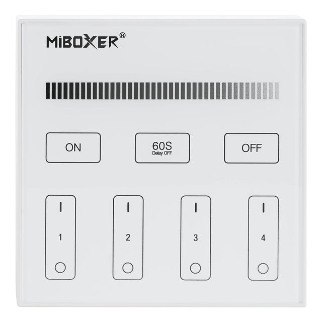 RF-PANEL-FERNBEDIENUNG 4-ZONE (BRIGHTNESS), weiss