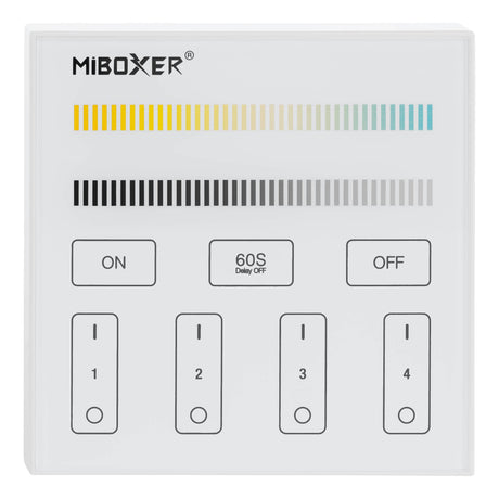 RF-PANEL-FERNBEDIENUNG 4-ZONE (CCT), weiss
