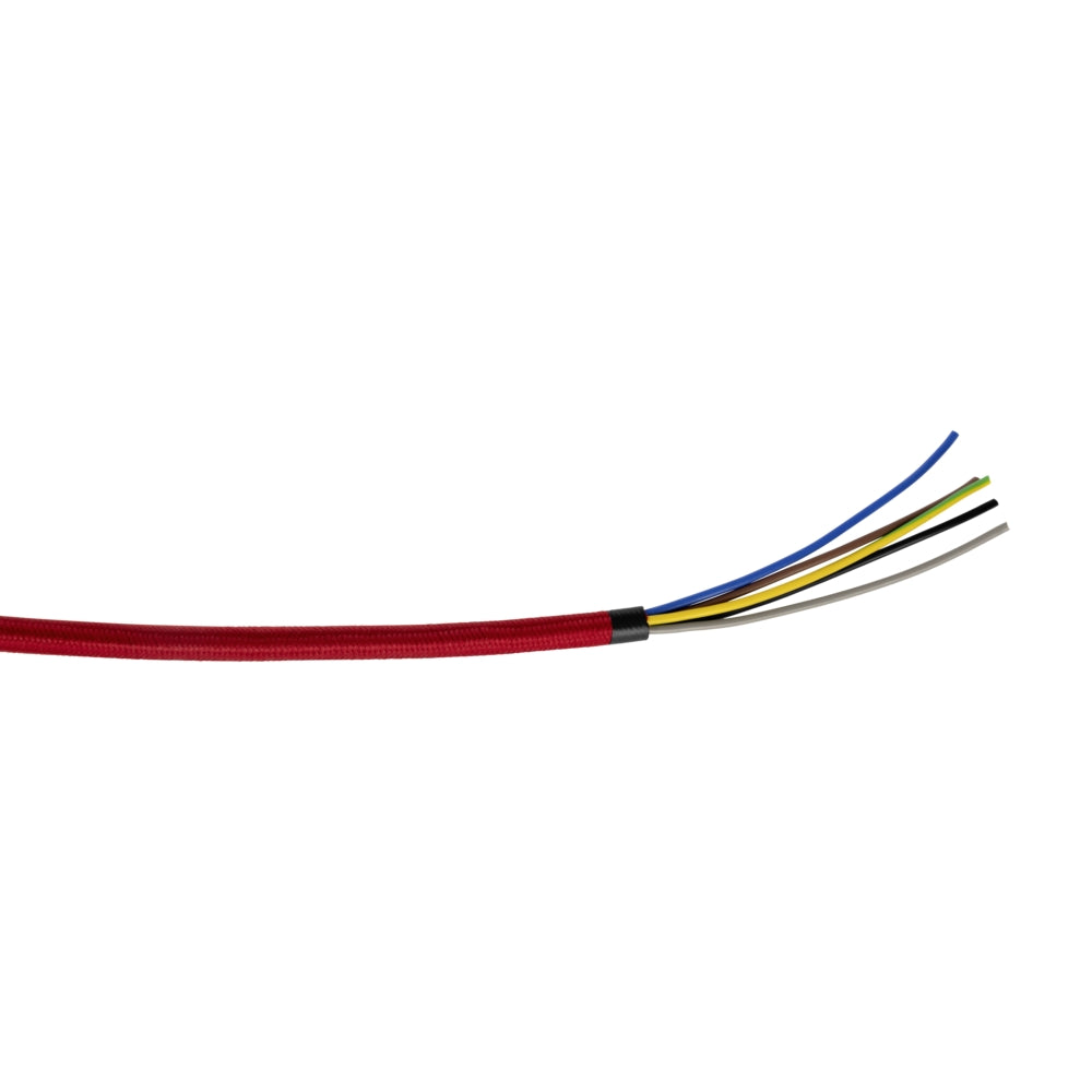 TEXTILKABEL 5X0,75 L-5m ROT