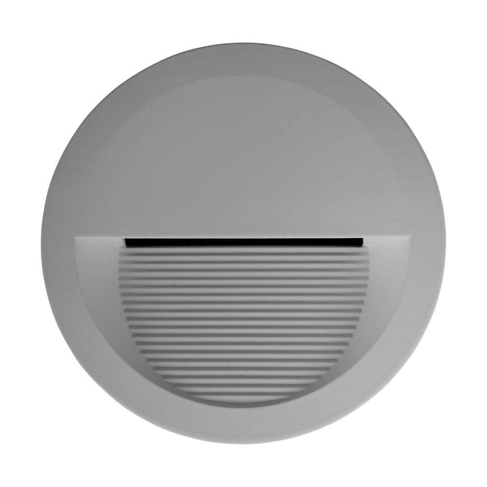 "ZIMBA" LED-WANDEINBAULEUCHTE Ø-135 GRAU