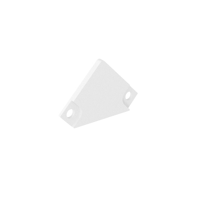 LINE20 CORNER ENDCAP-FLAT WEISS 2 PCS