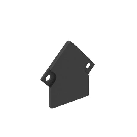 LINE20 CORNER ENDCAP-U SCHWARZ 2 PCS