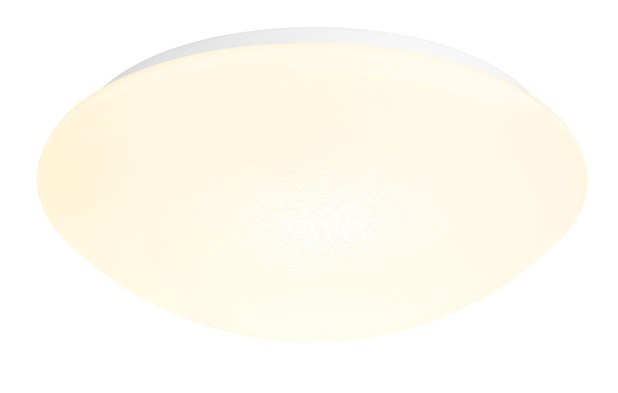 RKL 3 Wand-/Deckenleuchte, E27, 2x60W, IP40, opal, Weiß