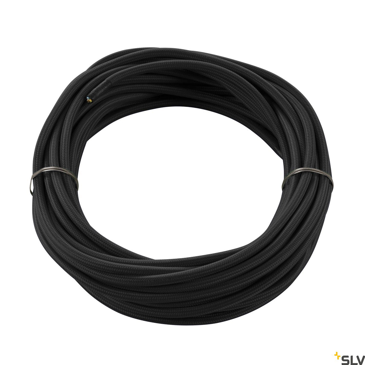 Textilkabel, 3-polig, 10m, schwarz