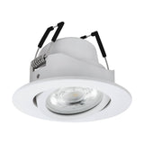 SALICETO-Z EBL 5W 400lm RGB+TW, Ø88, weiß