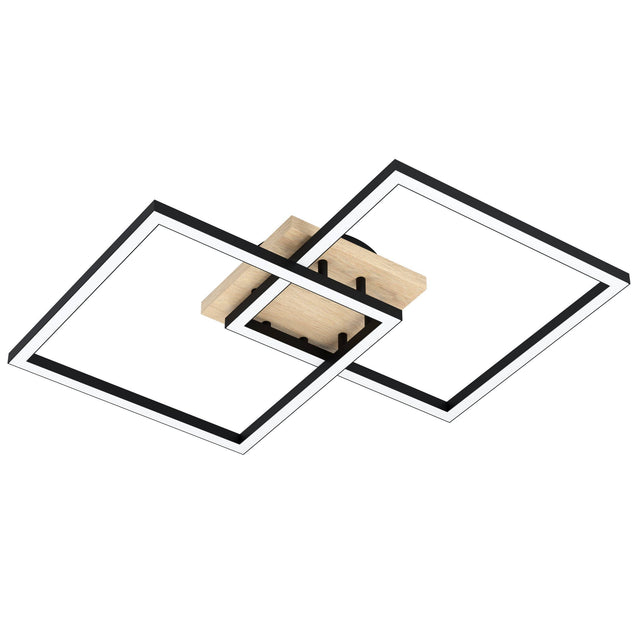LOMALTAS-Z DL 4X8W 4400lm tuneable schwarz/holz/weiß