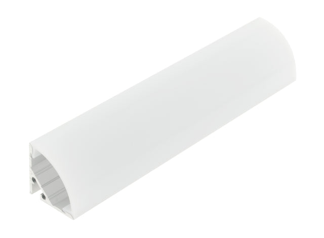 Foto: PMMA Abdeckung SP rund opal - L-2000mm B-25mm H-25mm