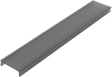 PMMA Abdeckung TB Flach / Schwarz, 2000x23,8x6,4mm