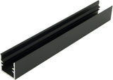 Foto: Aluminiumprofil LBR, L-2000mm B-19mm H-19mm schwarz