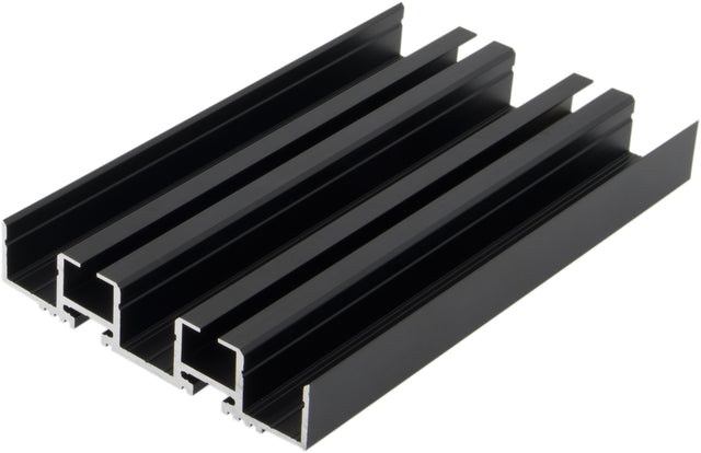 Aluminiumprofil LBG / schwarz, L-2000mm B-90mm H-19mm