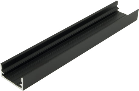 Foto: Aluminiumprofil TBF, L-2000mm B-25mm H-12,5mm schwarz